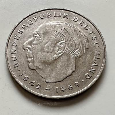 🌹外币初藏🌹🐯2025年第143场  每周二四六晚8️⃣点 接代拍 - 德国1977年D版 2马克 豪斯