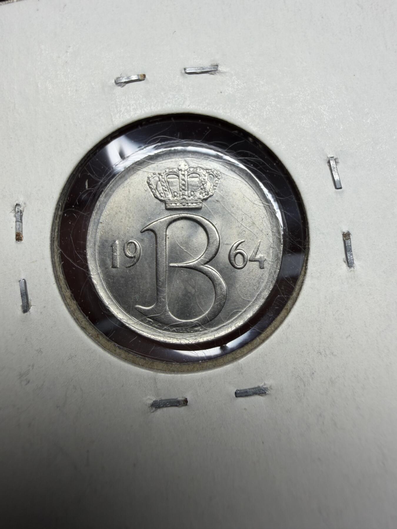 2025年集古藏今外币拍卖第十一期-第2场—（总第292拍），可以寄存60天，满160元包邮。 1964年比利时25分