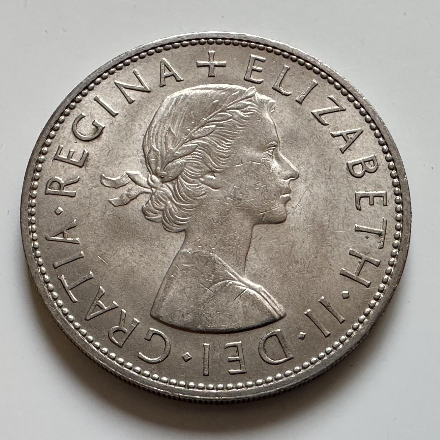 🌹外币初藏🌹🐯2025年第143场  每周二四六晚8️⃣点 接代拍 英国1965年半克郎  原光品相