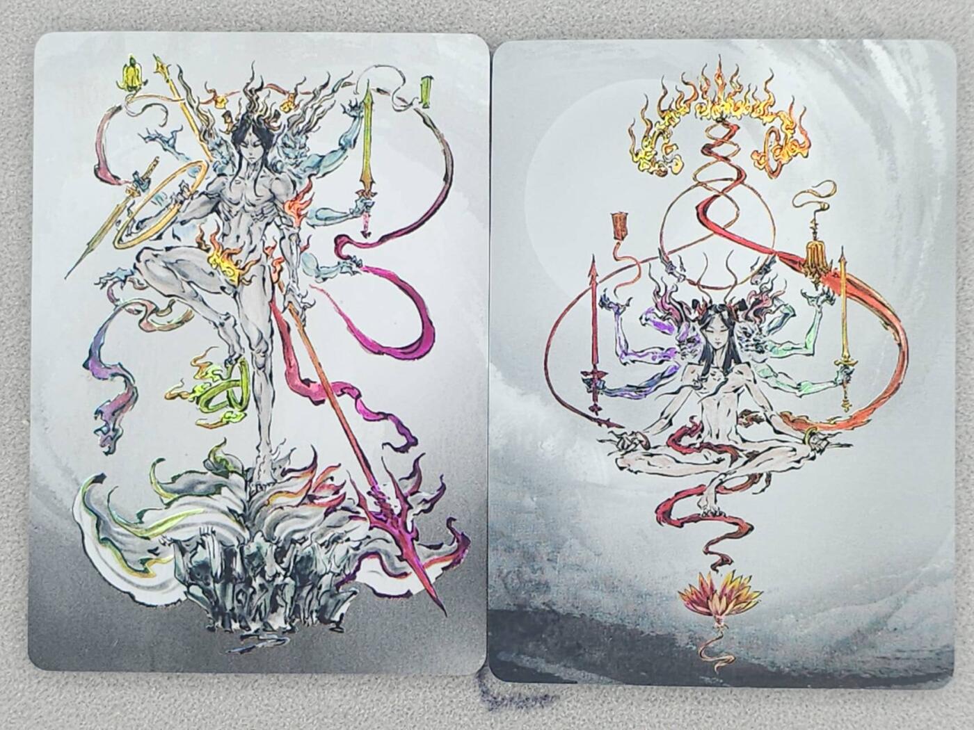 龙虎卡牌-六八场（无佣金，周六结拍，欢迎送拍） 彩闪2张 启读 沈鑫-哪吒