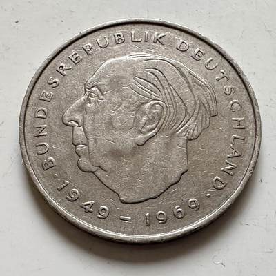 🌹外币初藏🌹🐯2025年第143场  每周二四六晚8️⃣点 接代拍 - 德国1973年F版 2马克 豪斯