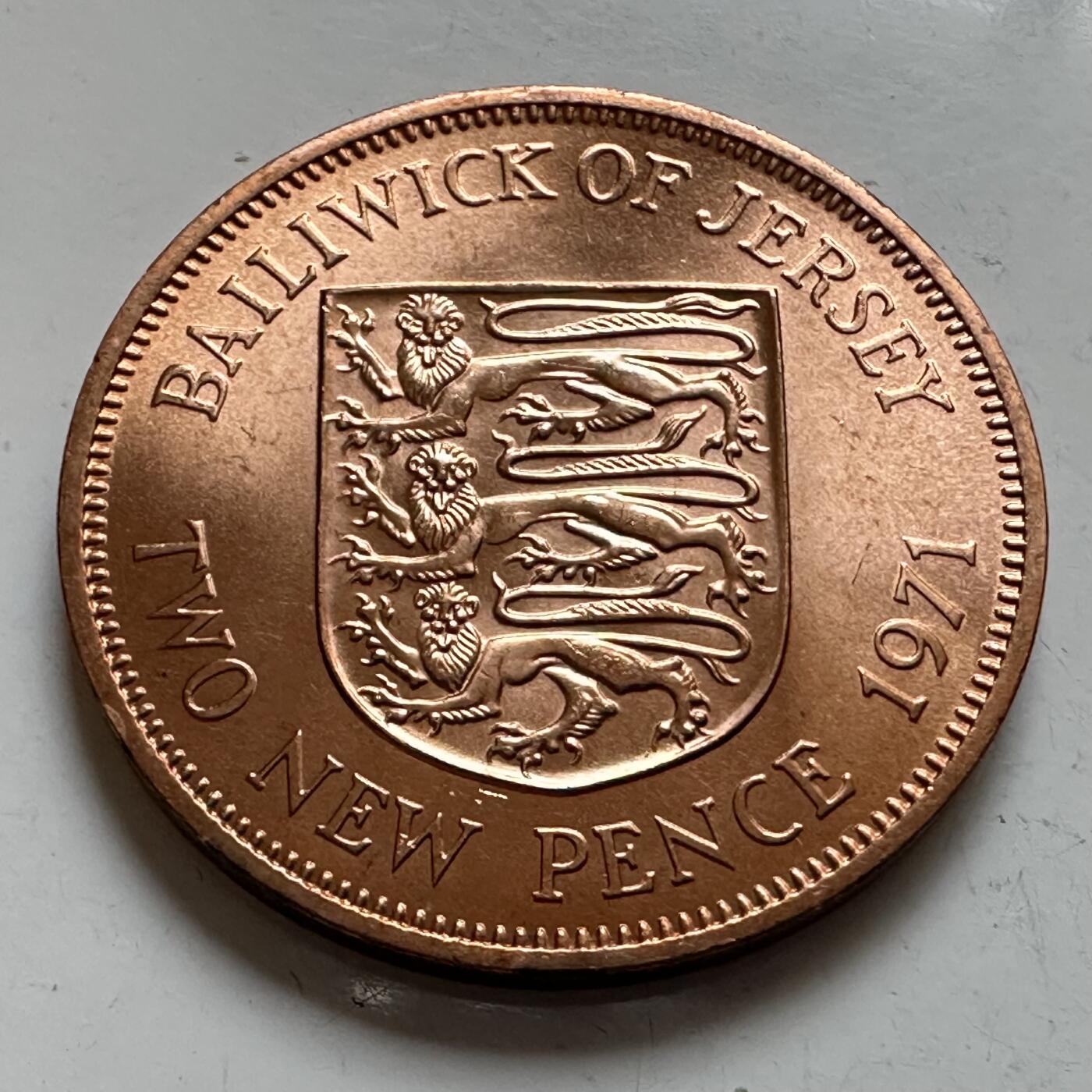 🌹外币初藏🌹🐯2025年第143场  每周二四六晚8️⃣点 接代拍 泽西岛1971年2便士