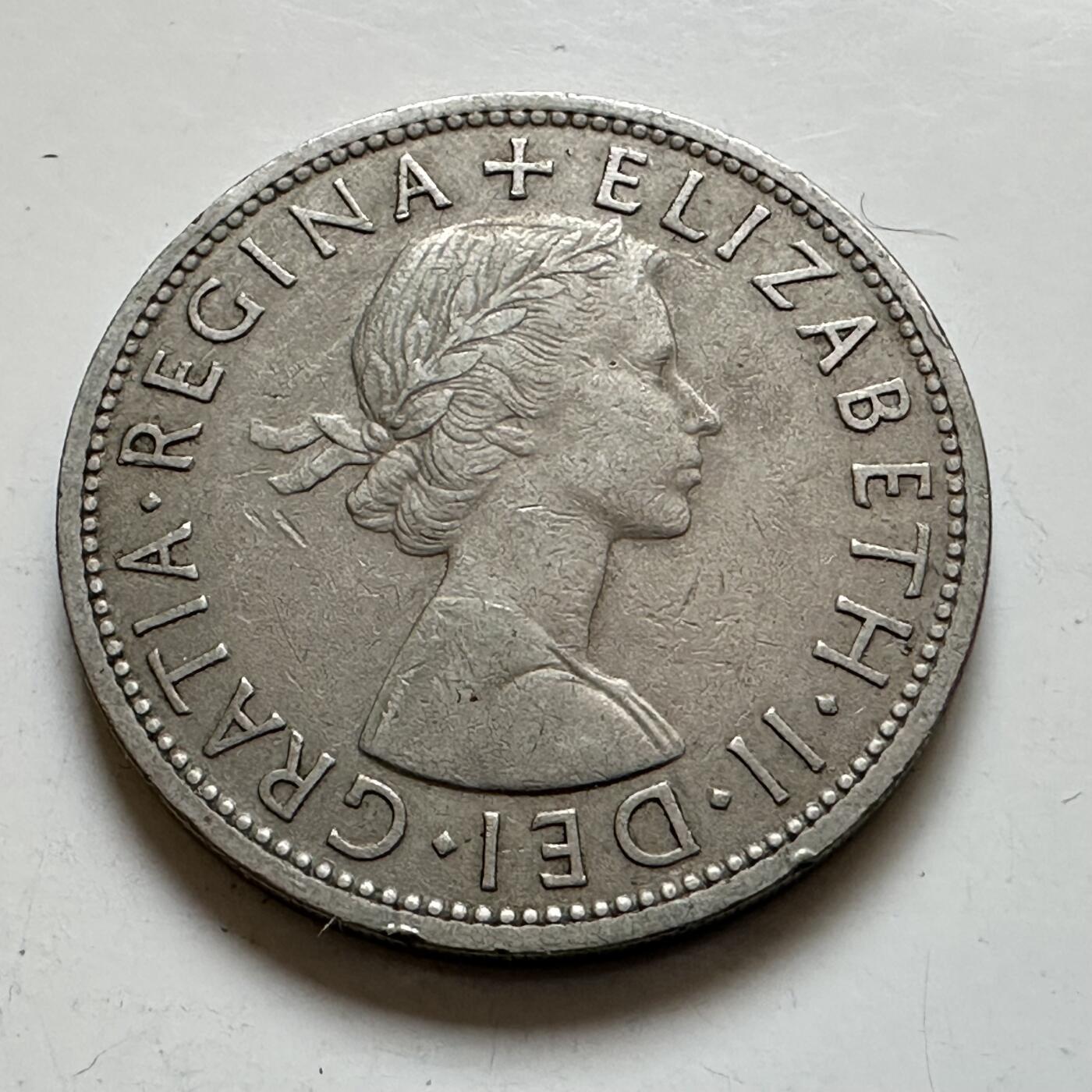 🌹外币初藏🌹🐯2025年第143场  每周二四六晚8️⃣点 接代拍 英国1957年半克郎 