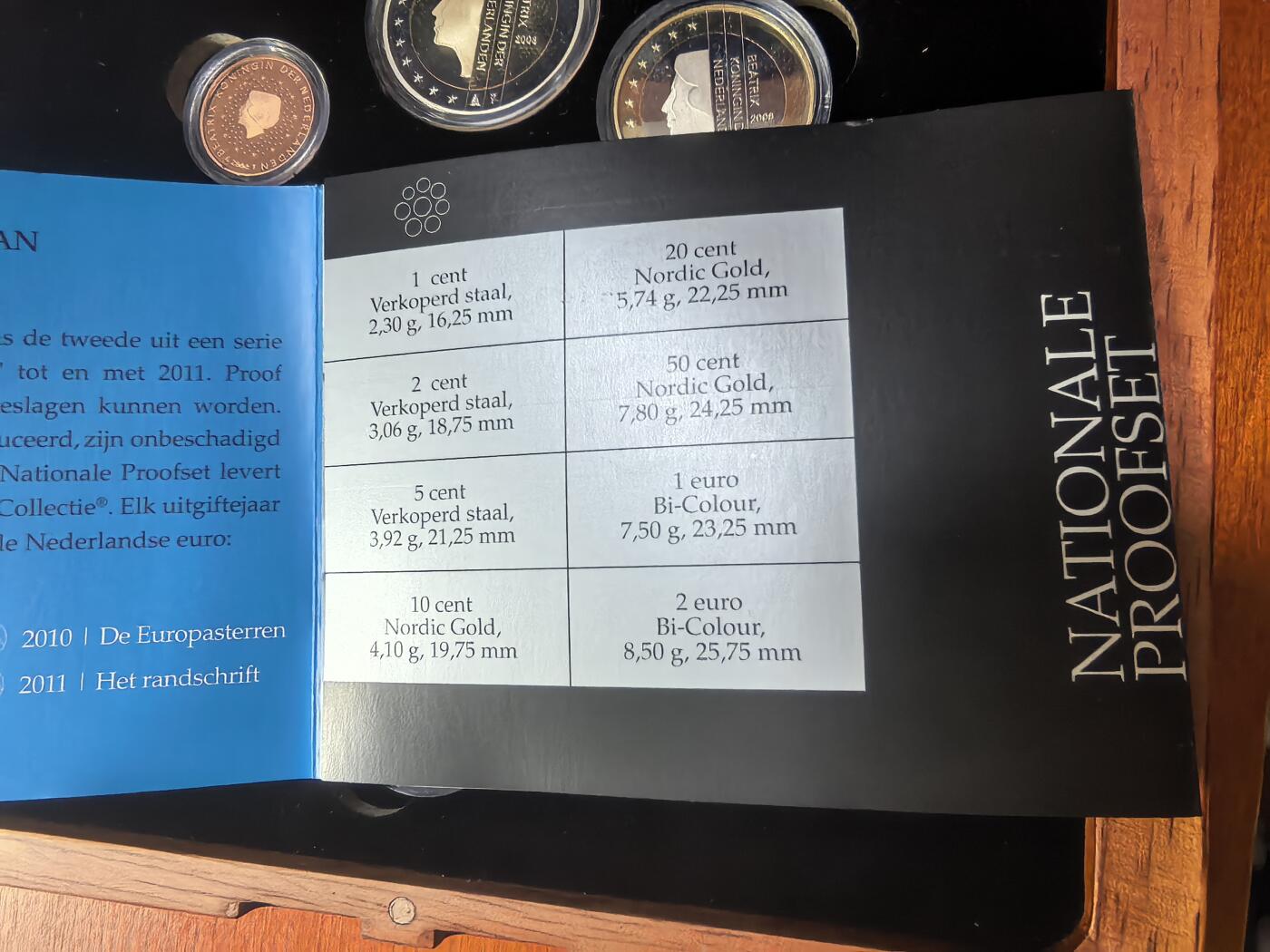 长老汇蛇年精选第八十四场拍卖 2008荷兰欧元精制币套币8枚，盒证全，橡木盒烫刻国徽金属标牌