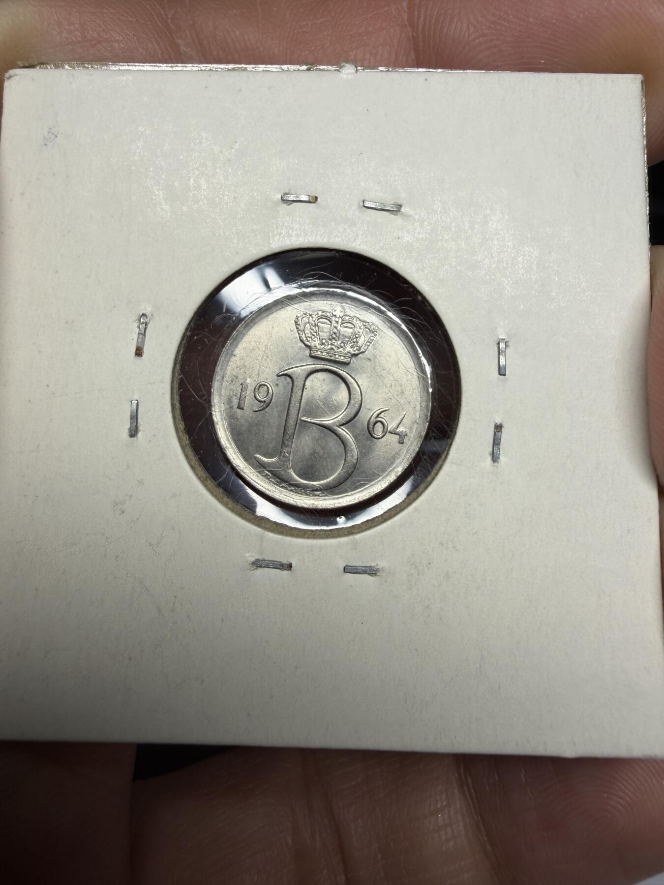 2025年集古藏今外币拍卖第十一期-第2场—（总第292拍），可以寄存60天，满160元包邮。 1964年比利时25分