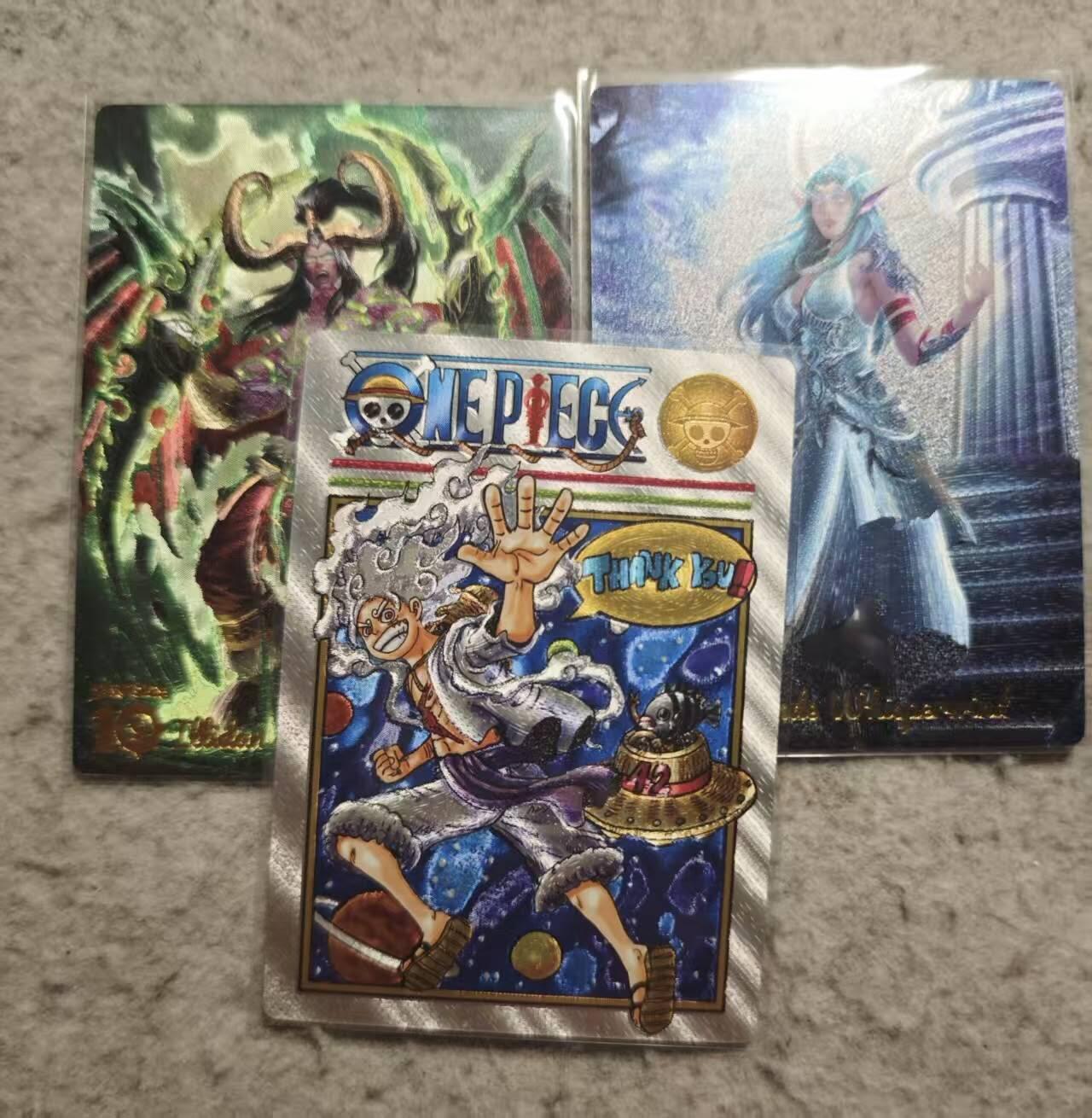 龙虎卡牌-六八场（无佣金，周六结拍，欢迎送拍） 粗闪3张 奇点 魔兽&路飞