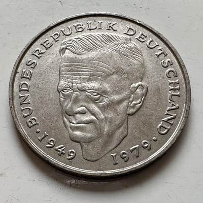 🌹外币初藏🌹🐯2025年第143场  每周二四六晚8️⃣点 接代拍 - 德国1979年F版 2马克 舒马赫