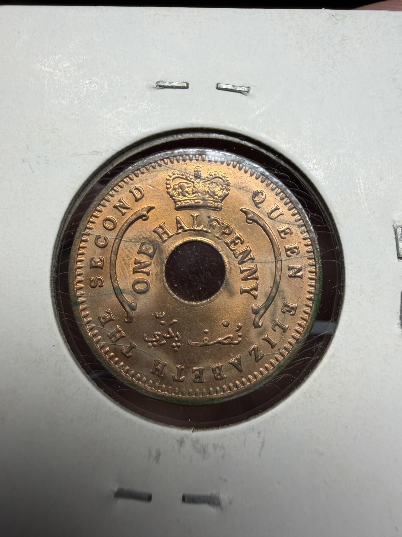 2025年集古藏今外币拍卖第十一期-第2场—（总第292拍），可以寄存60天，满160元包邮。 1959年英属尼日利亚半便士