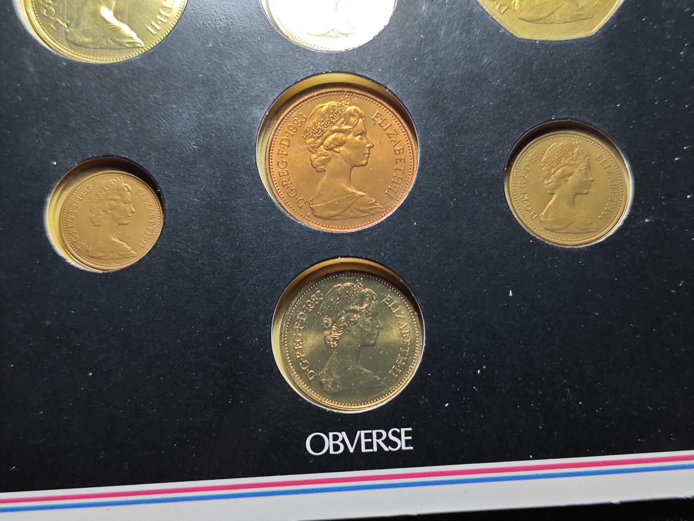 KK钱币收藏小铺 《套币 好品/批量散币专场》  2月预留时间 周末发货  1983英国清年大小面值套币