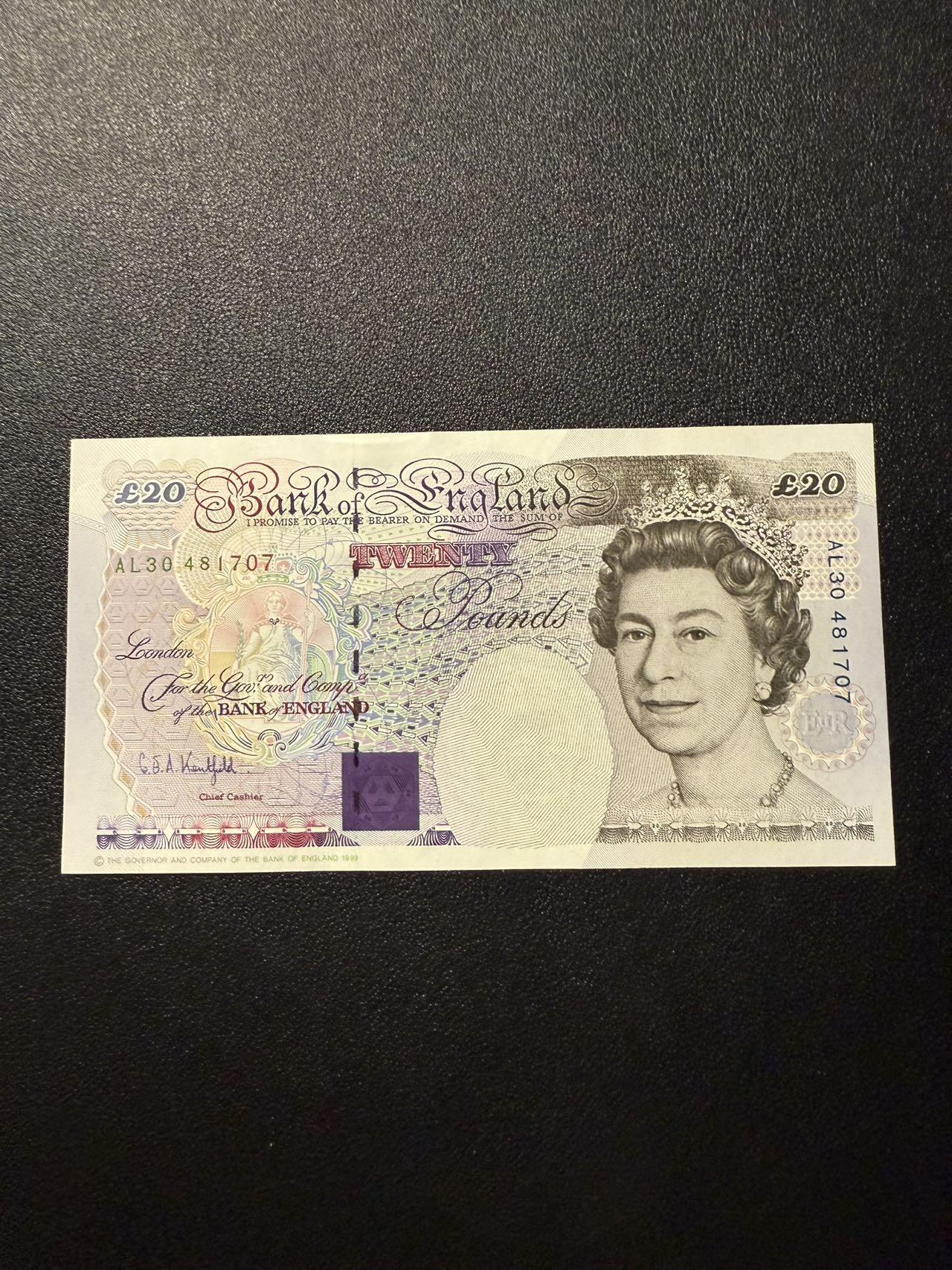 第14期 库存低价起拍 英国E序 数字20 全新unc