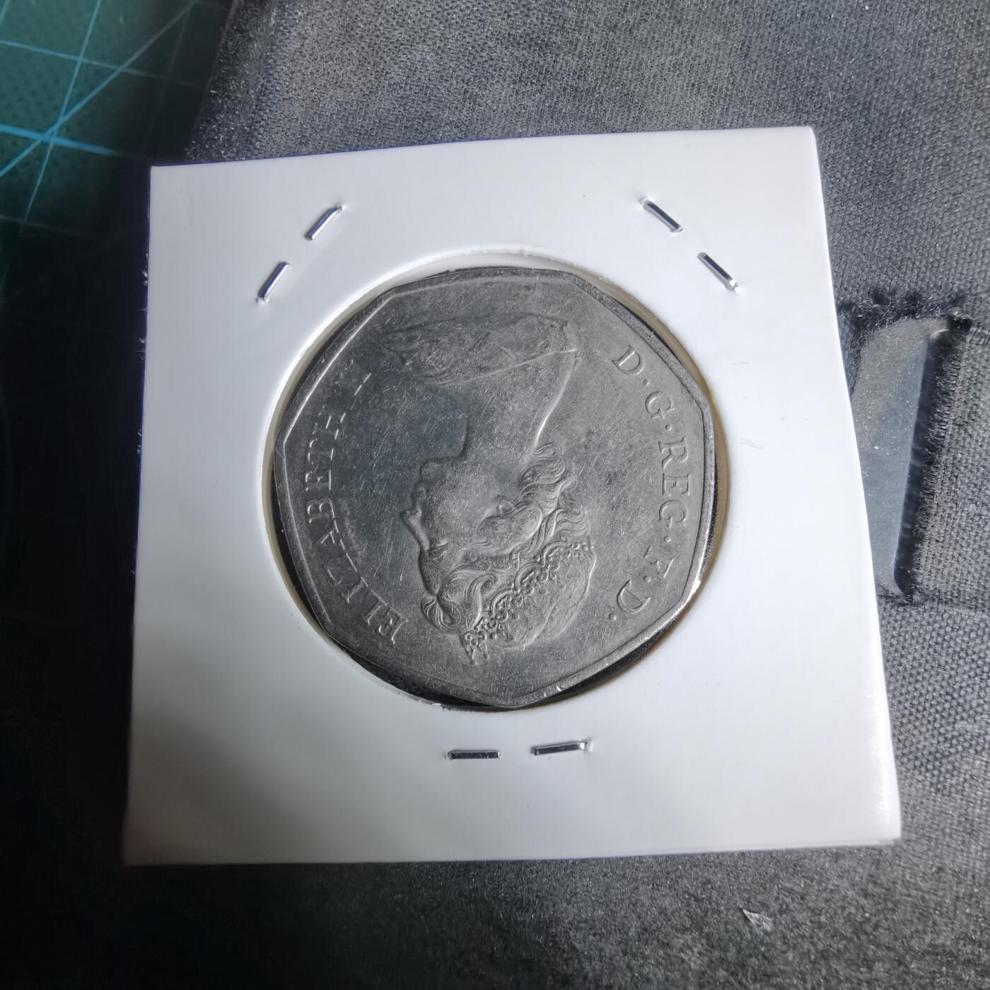 沼泽如烟--第938场 英国1973年50便士纪念币