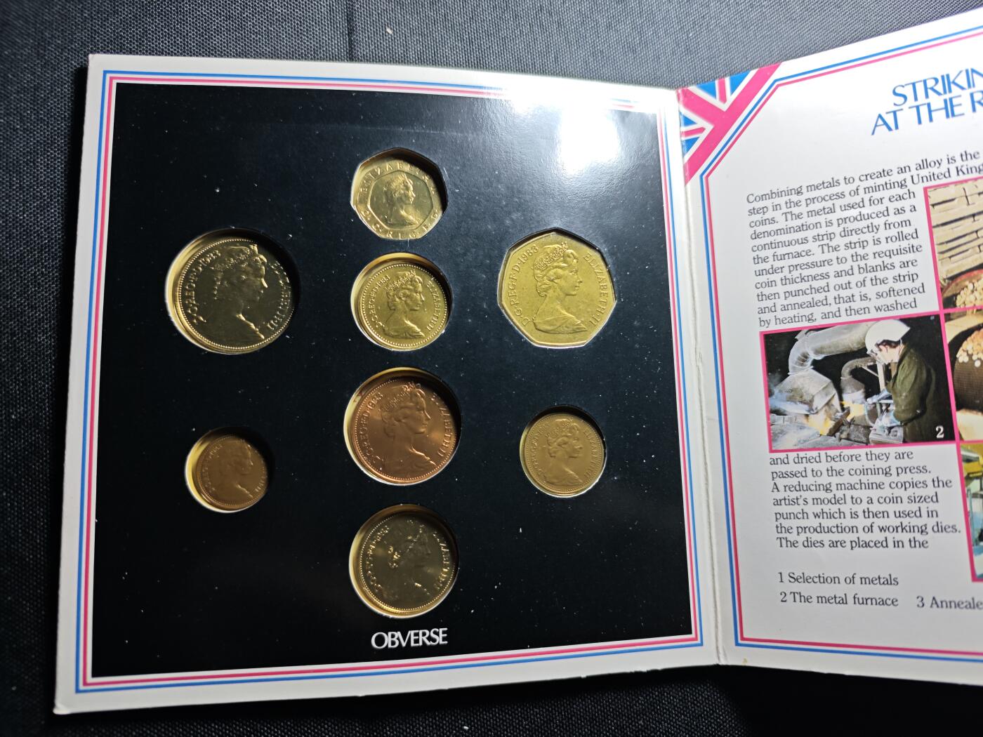 KK钱币收藏小铺 《套币 好品/批量散币专场》  2月预留时间 周末发货  1983英国清年大小面值套币