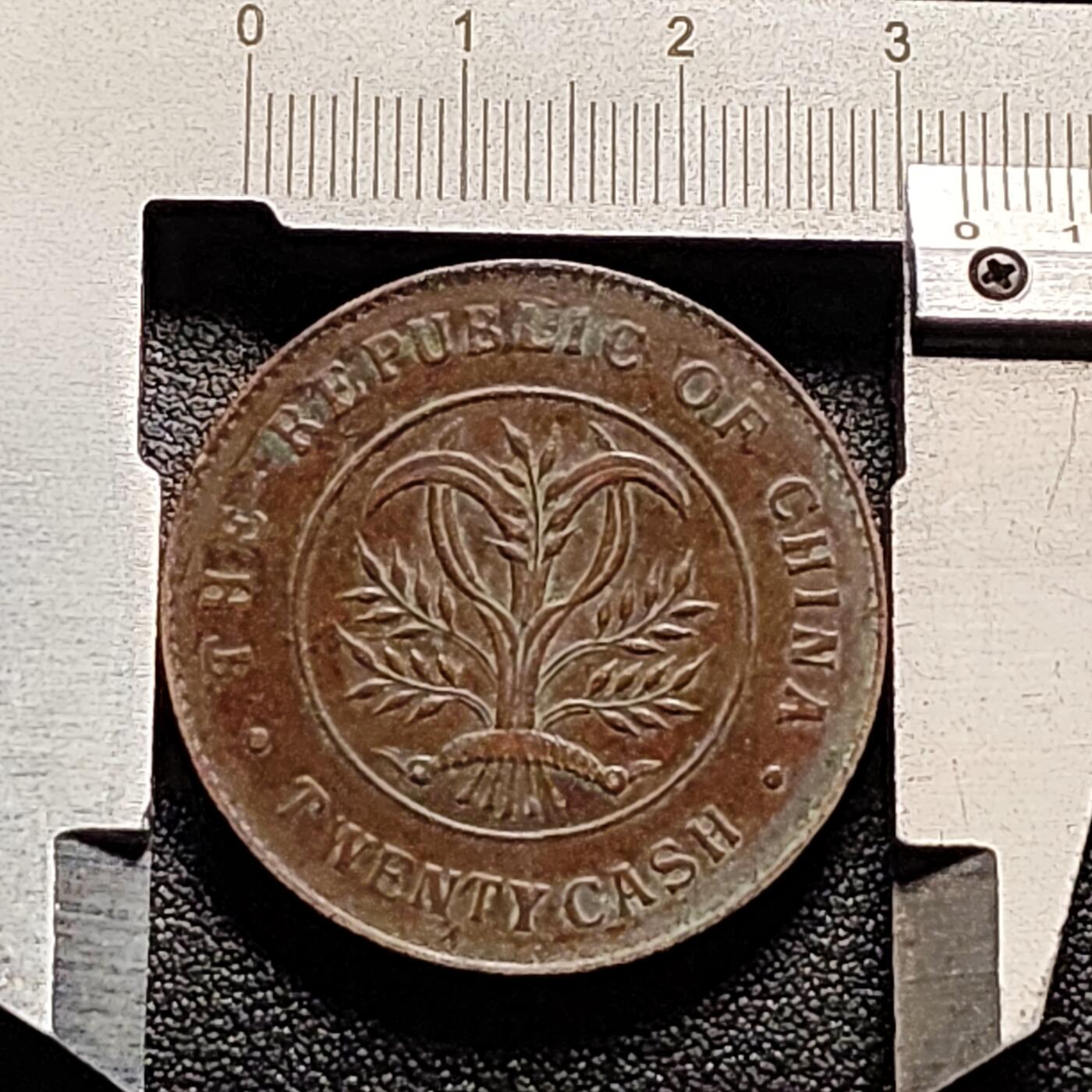 泉币菌-第151场-精品福利场 传世极美 字口清晰 民国湖南省造 二十铜元  33×1.8mm