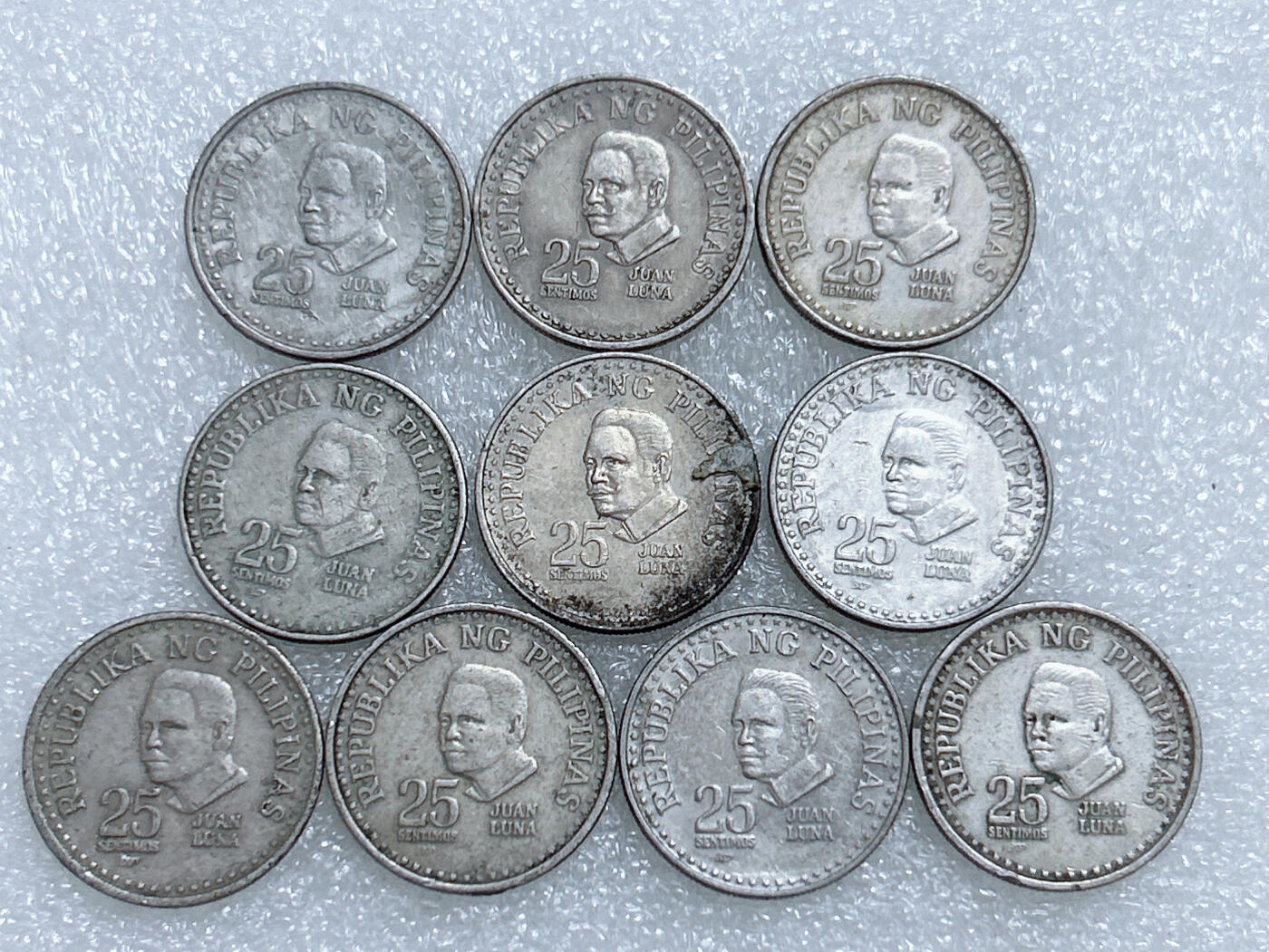 第一海外回流一元起拍收藏 散集专场  第278期 菲律宾25分 画家胡安•卢纳 铜镍币 10枚