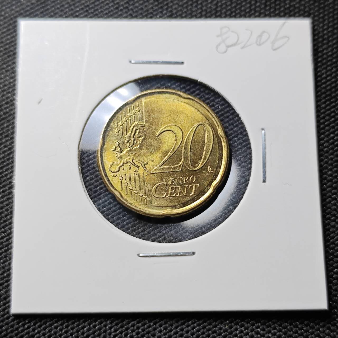 KK钱币收藏小铺 第382期  2月预留时间 周末发货 2009欧盟20欧分 