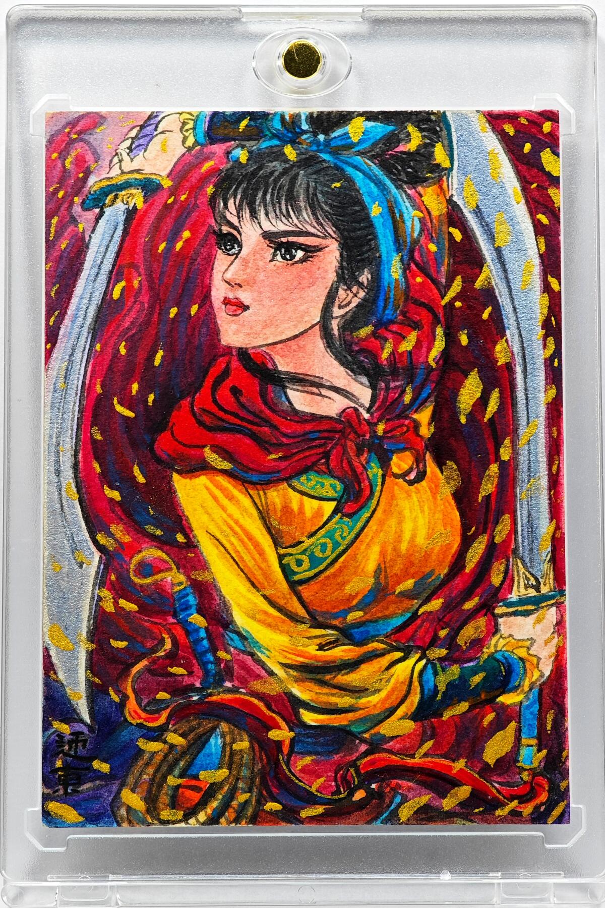 白泽拍卖卡牌手绘专场第30期（白金之夜 跨年大拍） 2025 昆仑万象手绘卡 扈三娘  权迎东签题 卡砖封装