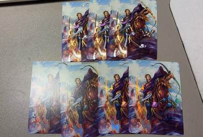 秋萤阁第38期 (12月20日周六晚上22点截拍，欢迎竞拍)  - 燎原豪杰传 夏侯渊 折光 闪彩 钻闪自辨 7张