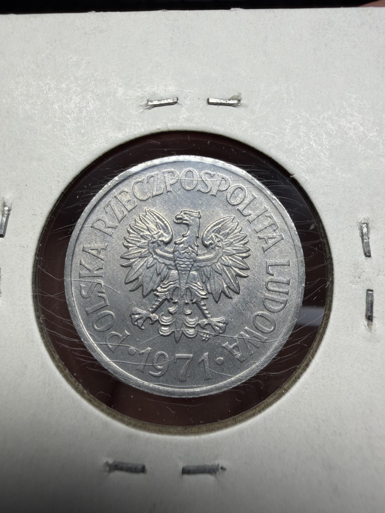 2025年集古藏今外币拍卖第十一期-第2场—（总第292拍），可以寄存60天，满160元包邮。 1971年波兰20兹罗提