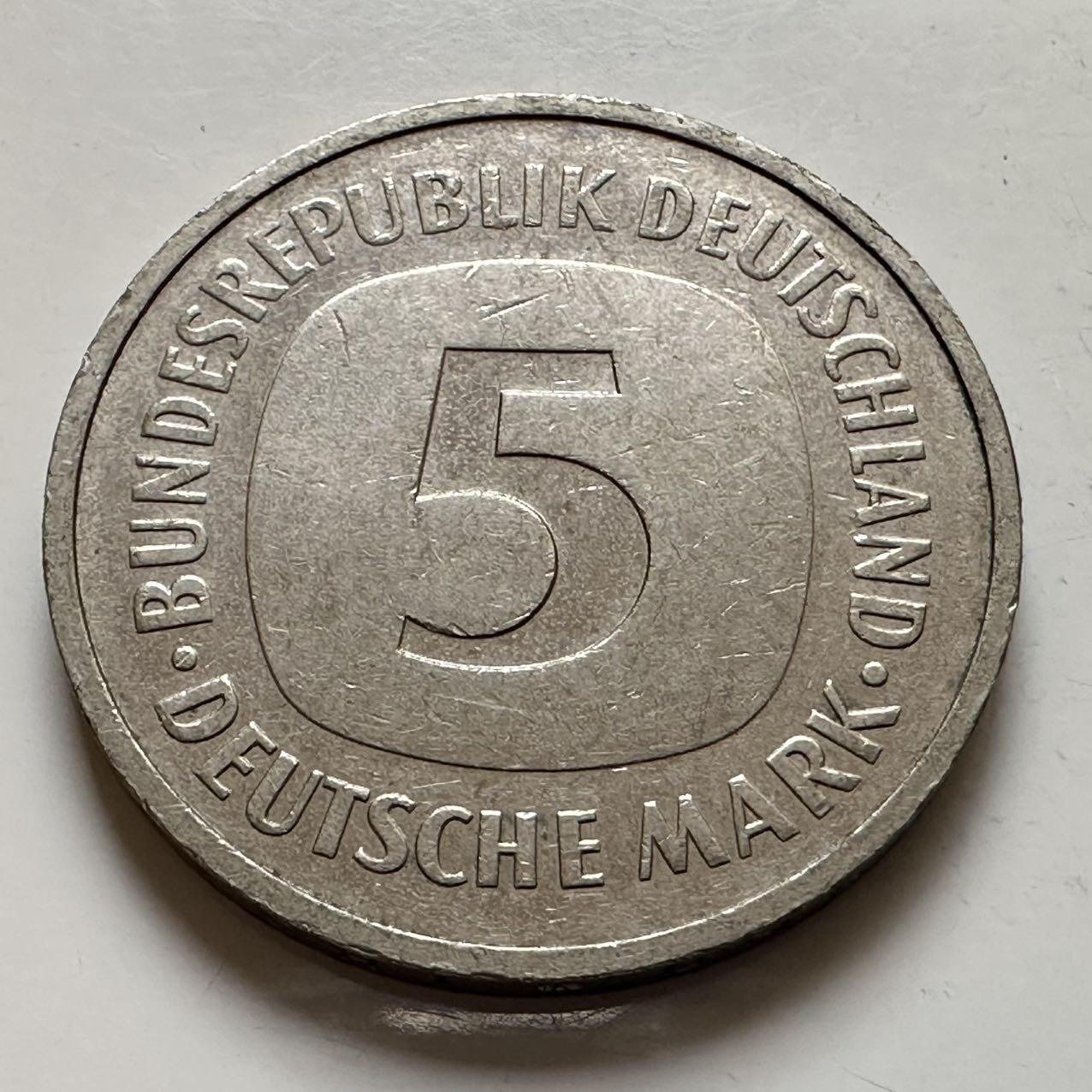 🌹外币初藏🌹🐯2025年第143场  每周二四六晚8️⃣点 接代拍 德国1984年G版5马克