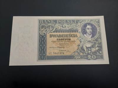 博彦收藏    12月22日 8点 钱币专场 全场包邮 - 1931 波兰20 元 UNC