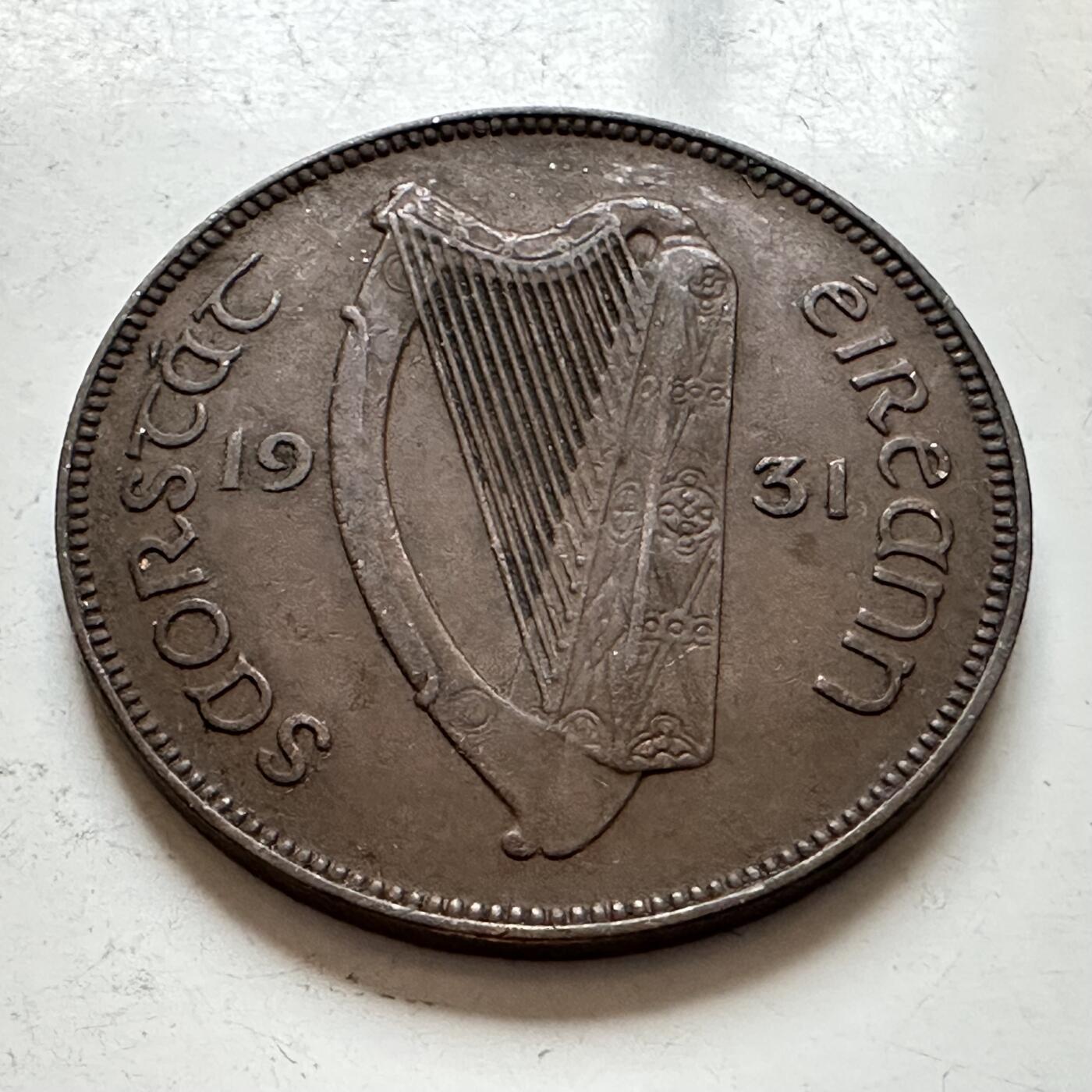 🌹外币初藏🌹🐯2025年第143场  每周二四六晚8️⃣点 接代拍 爱尔兰1931年一便士