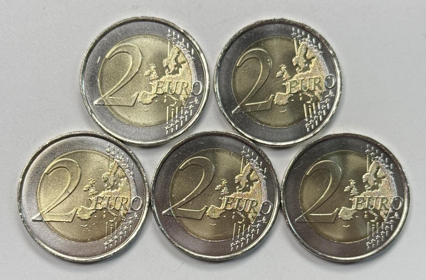 S&S Numismatic世界钱币-拍卖 第117期  5枚一起-西班牙2025年 萨拉曼卡老城 2欧元双色纪念币