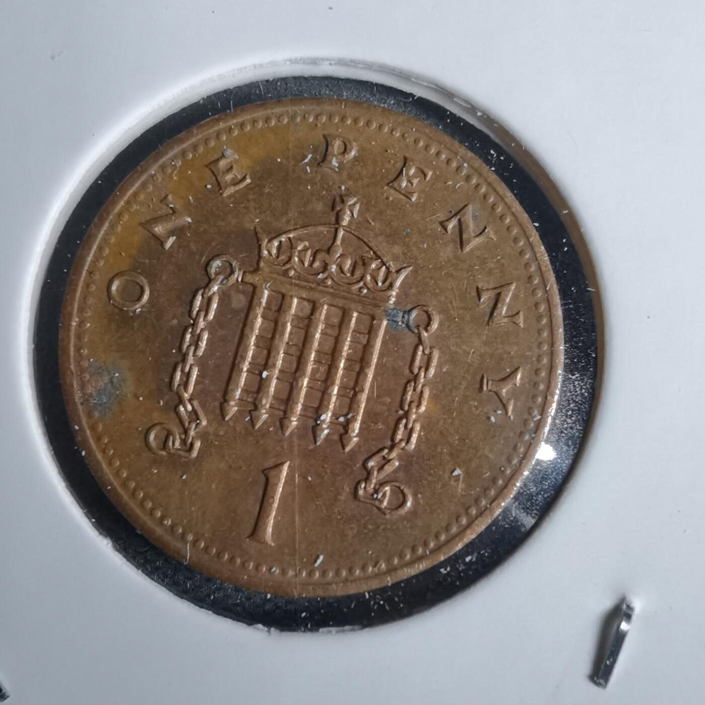 沼泽如烟--第938场 英国1989年1便士