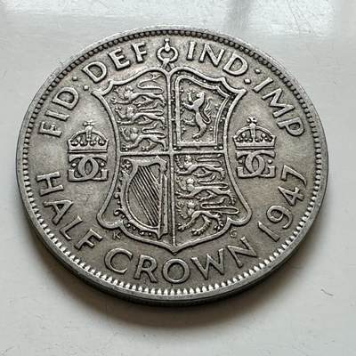 🌹外币初藏🌹🐯2025年第143场  每周二四六晚8️⃣点 接代拍 - 英国1947年半克郎 铜镍版