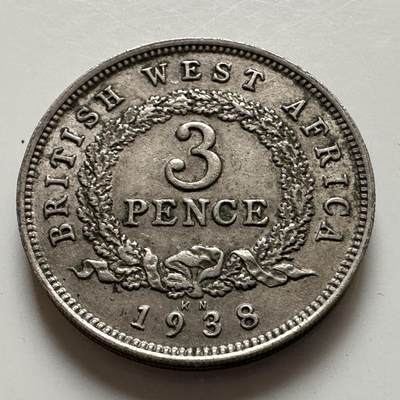 🌹外币初藏🌹🐯2025年第143场  每周二四六晚8️⃣点 接代拍 - 英属西非1938年三便士