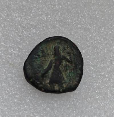 瓶子🏺第221期拍卖会 - 贵霜王朝四德拉克马打制铜币   贵霜王朝加腻色加一世  背面四臂湿婆