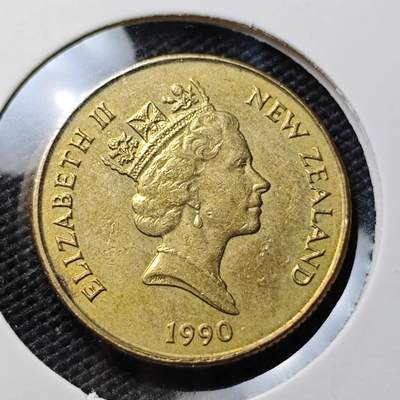 KK钱币收藏小铺 第382期  2月预留时间 周末发货 - 1990新西兰1元 