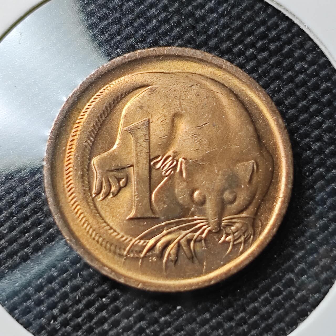 KK钱币收藏小铺 第382期  2月预留时间 周末发货 1977澳大利亚1分 好品