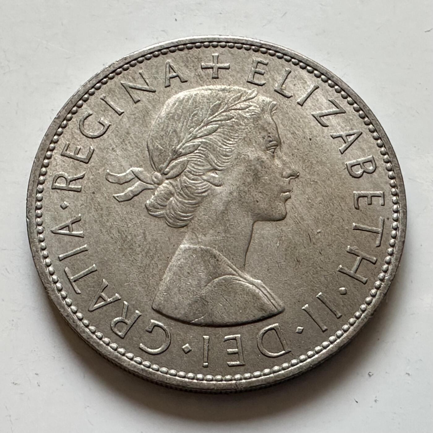 🌹外币初藏🌹🐯2025年第143场  每周二四六晚8️⃣点 接代拍 英国1967年半克郎 旧币制末版