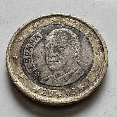 🌹外币初藏🌹🐯2025年第143场  每周二四六晚8️⃣点 接代拍 - 西班牙2003年一欧元