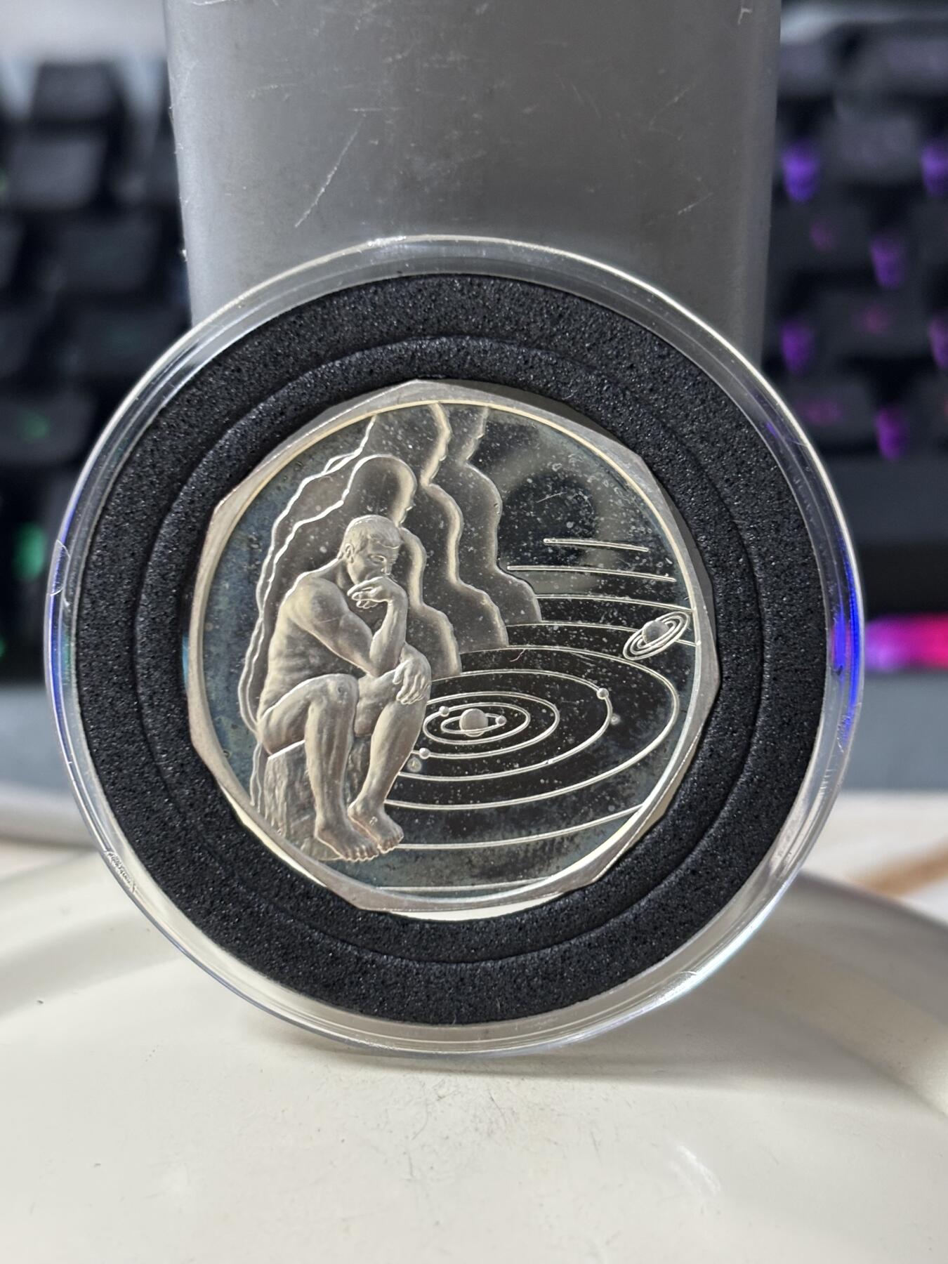 第185期拍卖 匈牙利1999年迎接千禧年思想者纪念银币，20克，925银，银价277元