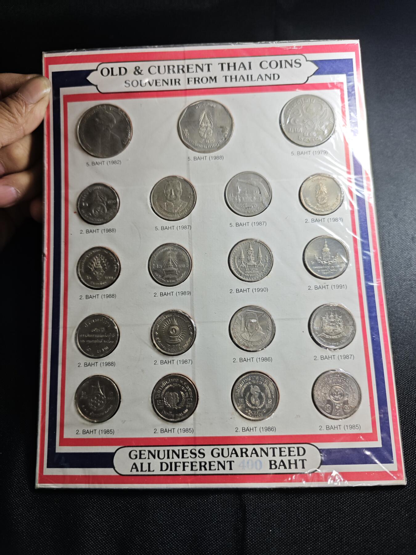 KK钱币收藏小铺 《套币 好品/批量散币专场》  2月预留时间 周末发货  泰国纪念币套币 含纪念币19枚