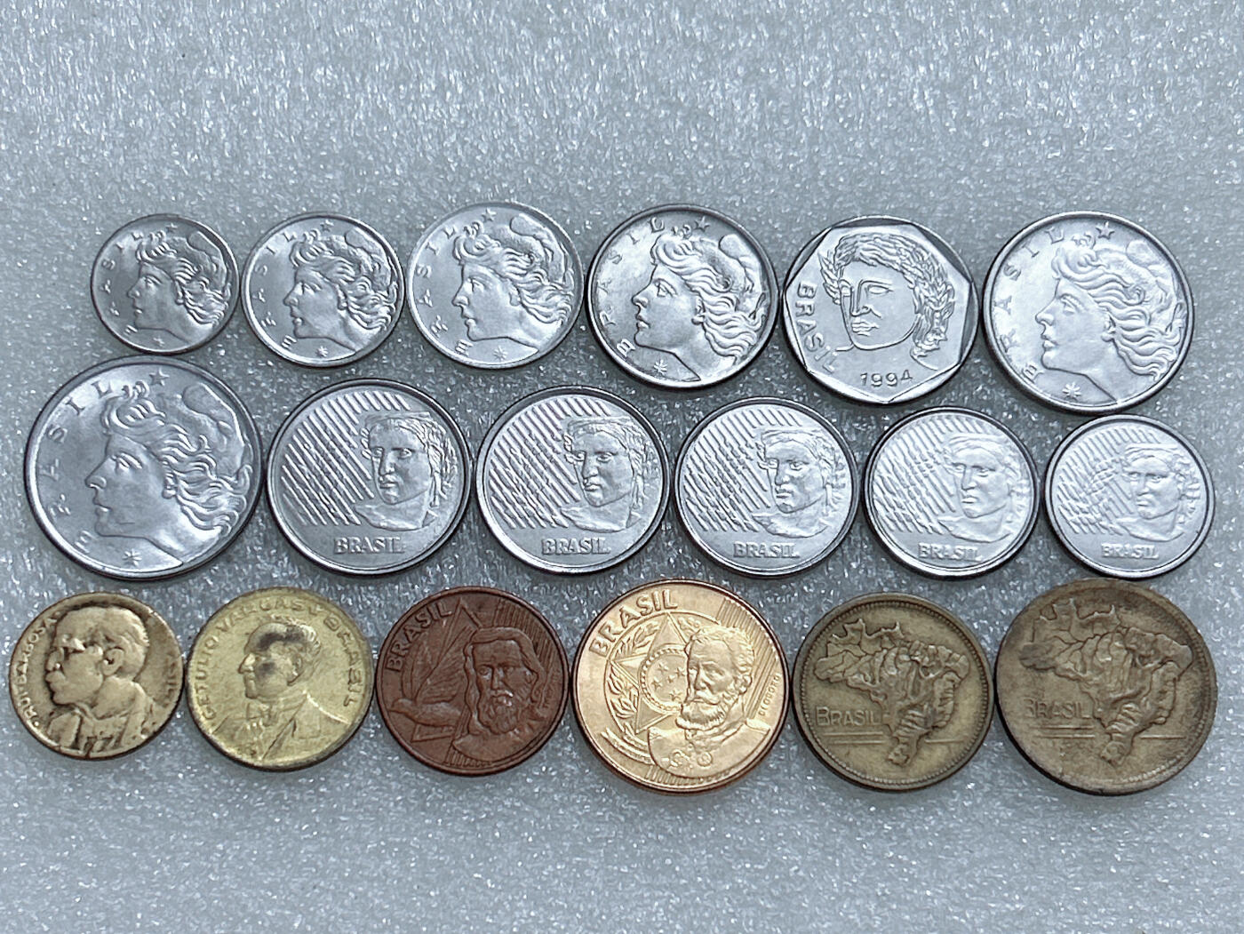 第一海外回流一元起拍收藏 散集专场  第278期 巴西硬币 18枚 无重复