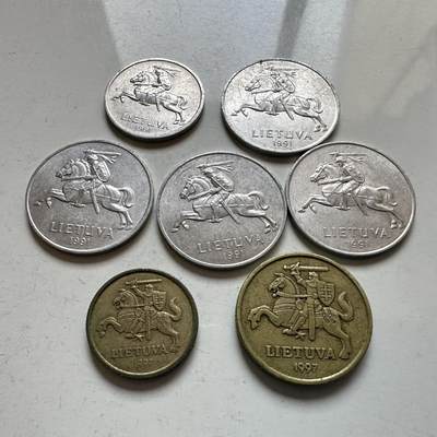 🌹外币初藏🌹🐯2025年第143场  每周二四六晚8️⃣点 接代拍 - 立陶宛散币7枚