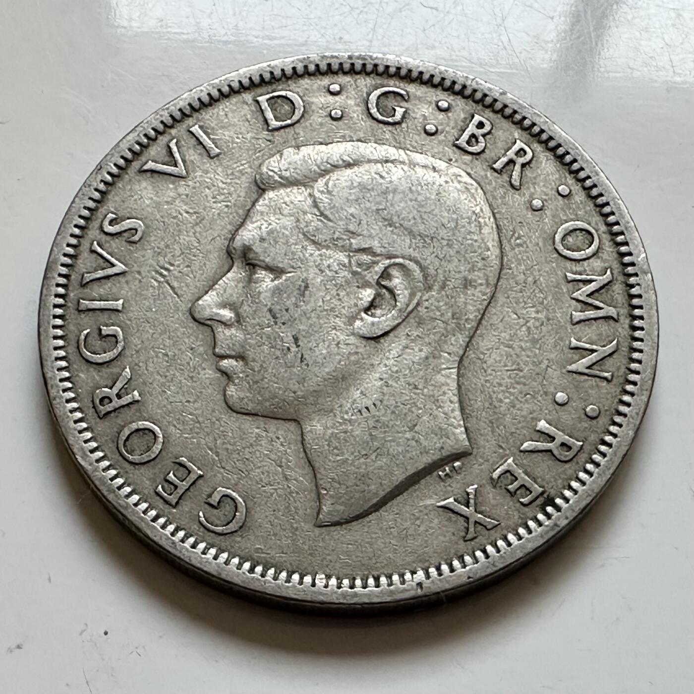 🌹外币初藏🌹🐯2025年第143场  每周二四六晚8️⃣点 接代拍 英国1950年半克郎 