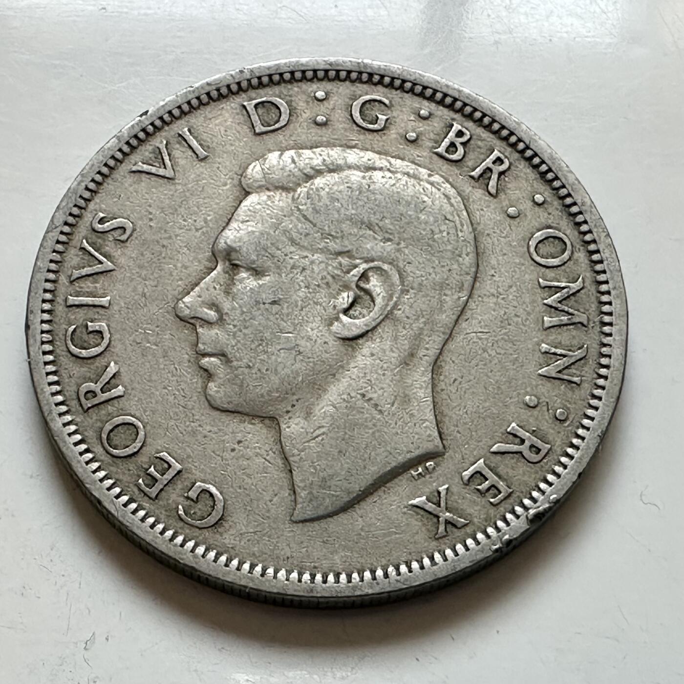 🌹外币初藏🌹🐯2025年第143场  每周二四六晚8️⃣点 接代拍 英国1947年半克郎 铜镍版