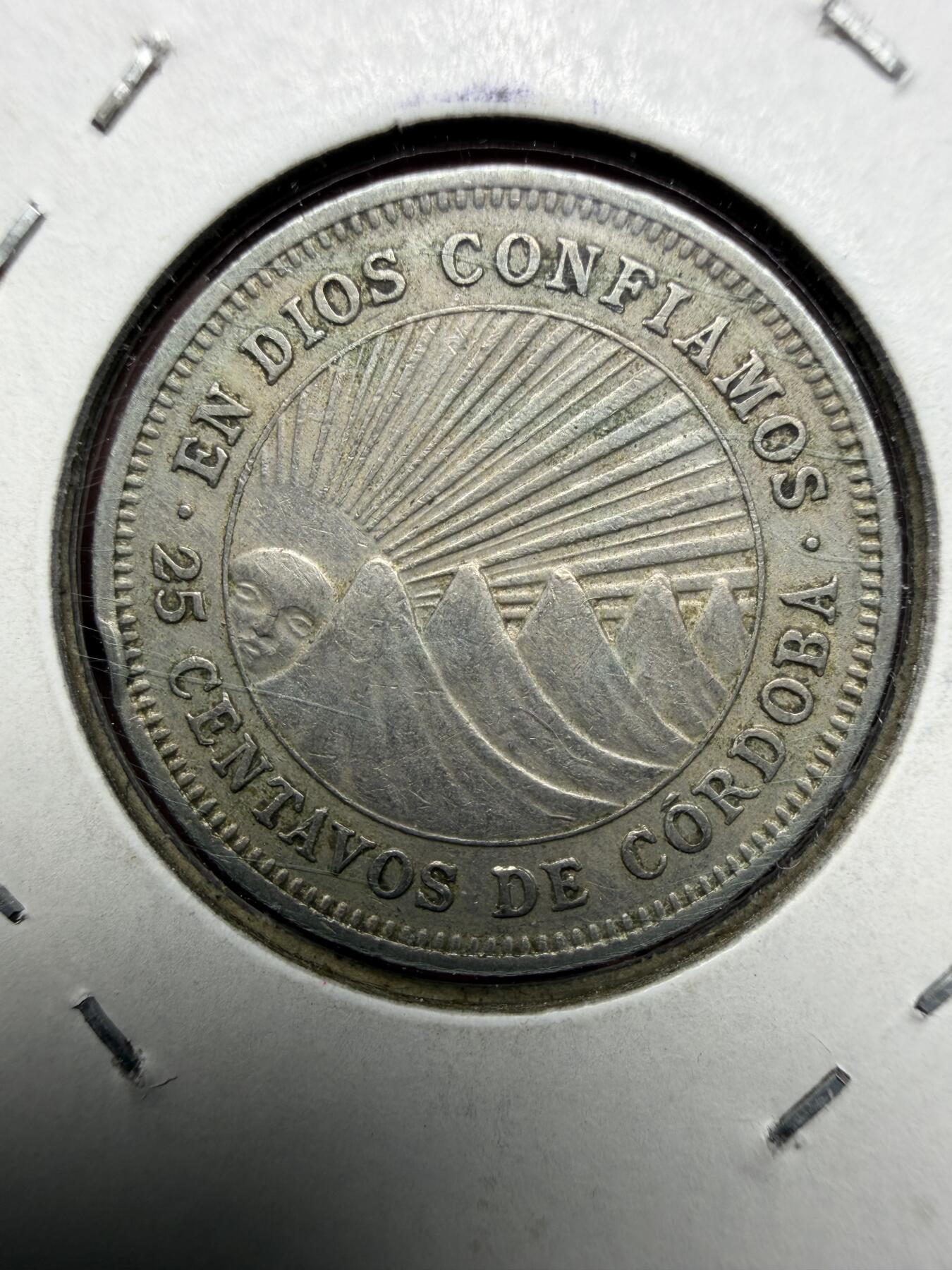 2025年集古藏今外币拍卖第十一期-第2场—（总第292拍），可以寄存60天，满160元包邮。 1965年尼加拉瓜25分