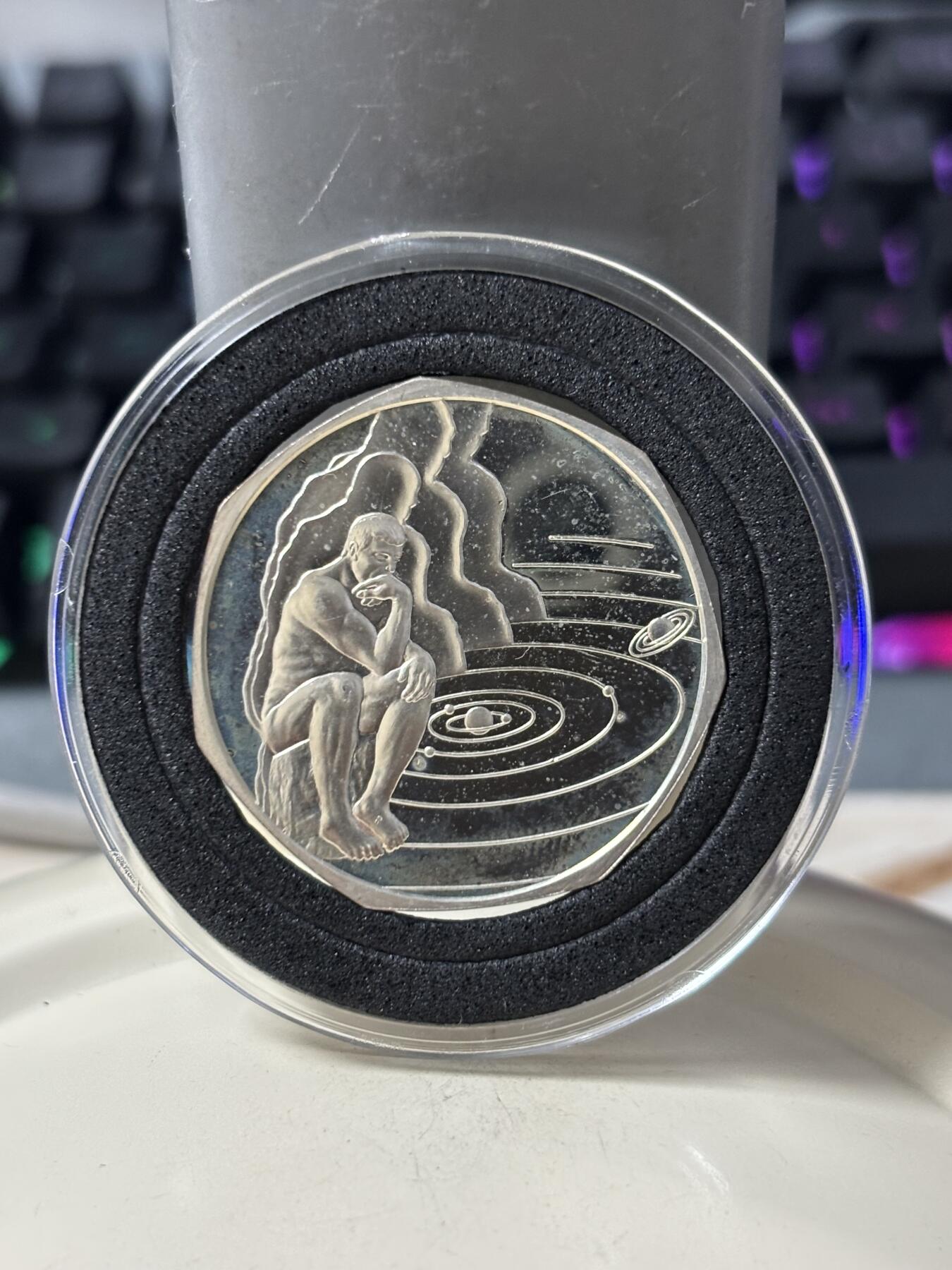 第185期拍卖 匈牙利1999年迎接千禧年思想者纪念银币，20克，925银，银价277元