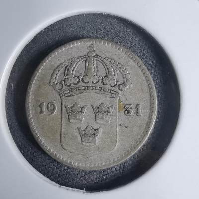 沼泽如烟--第938场 - 瑞典1931年10欧尔银币