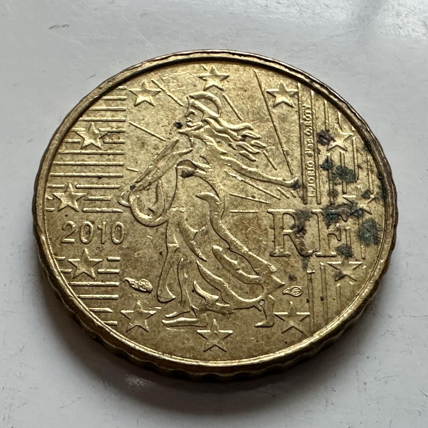 🌹外币初藏🌹🐯2025年第143场  每周二四六晚8️⃣点 接代拍 法国2010年10欧分