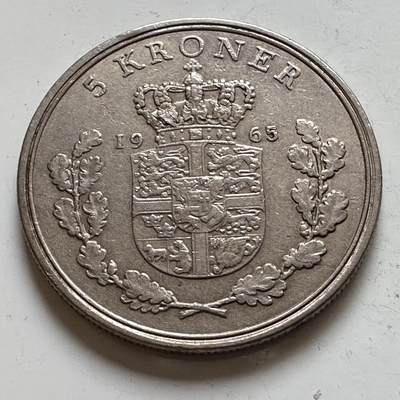 🌹外币初藏🌹🐯2025年第143场  每周二四六晚8️⃣点 接代拍 - 丹麦1965年五克朗