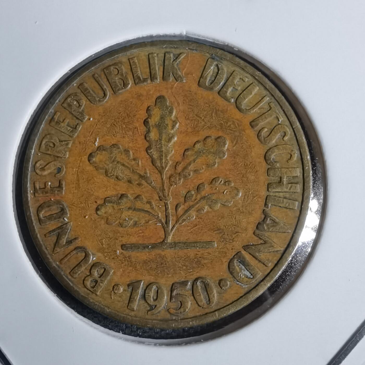 沼泽如烟--第938场 德国1950年10芬尼