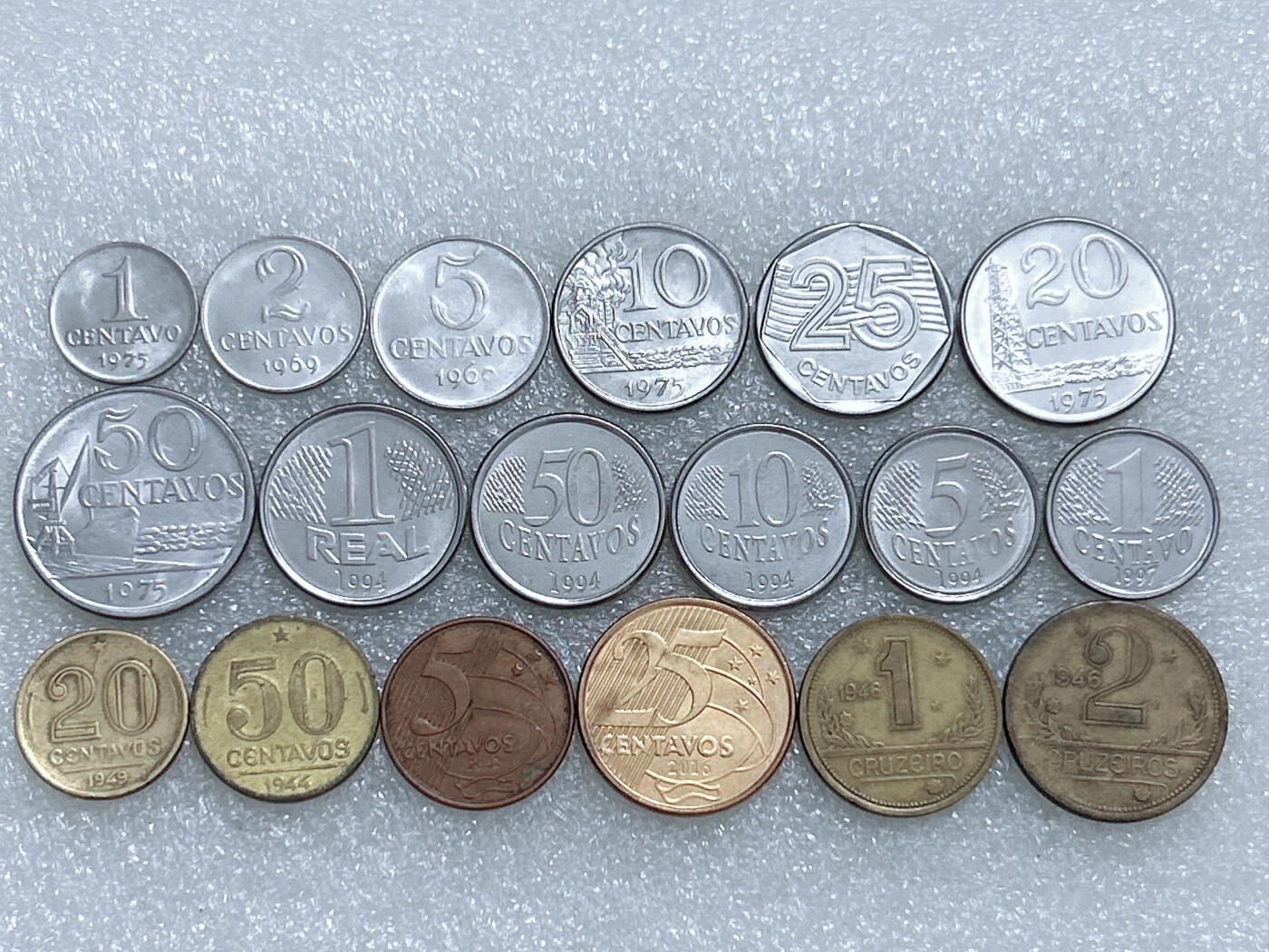 第一海外回流一元起拍收藏 散集专场  第278期 巴西硬币 18枚 无重复