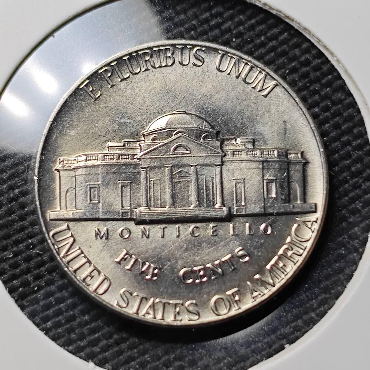 KK钱币收藏小铺 第382期  2月预留时间 周末发货 1976美国5美分 拆卷品