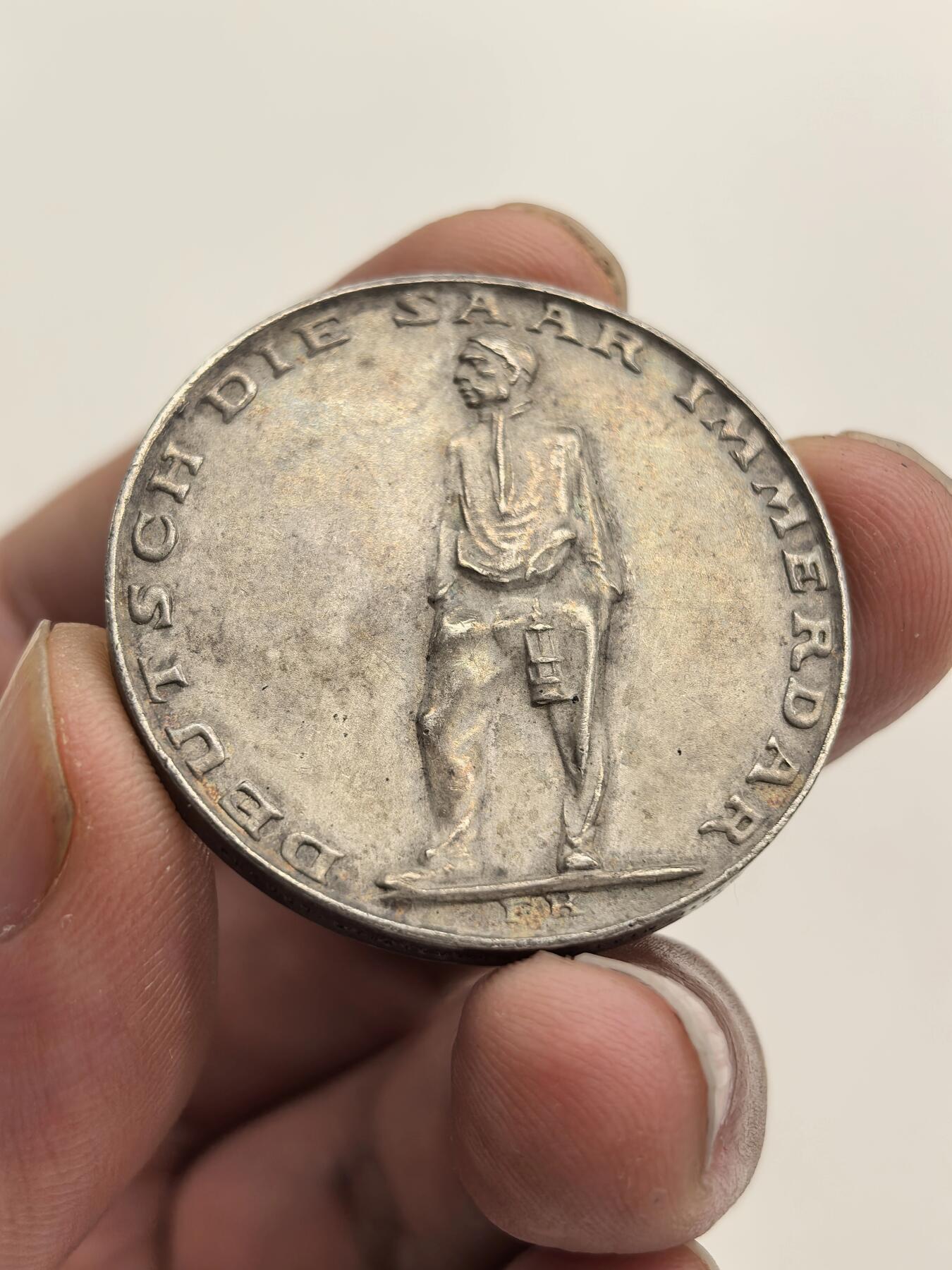 博洋堂世界钱币拍卖第153期（全场包邮） 德国第三帝国1935年萨斯区公投纪念银章，原盒，完全未流通。