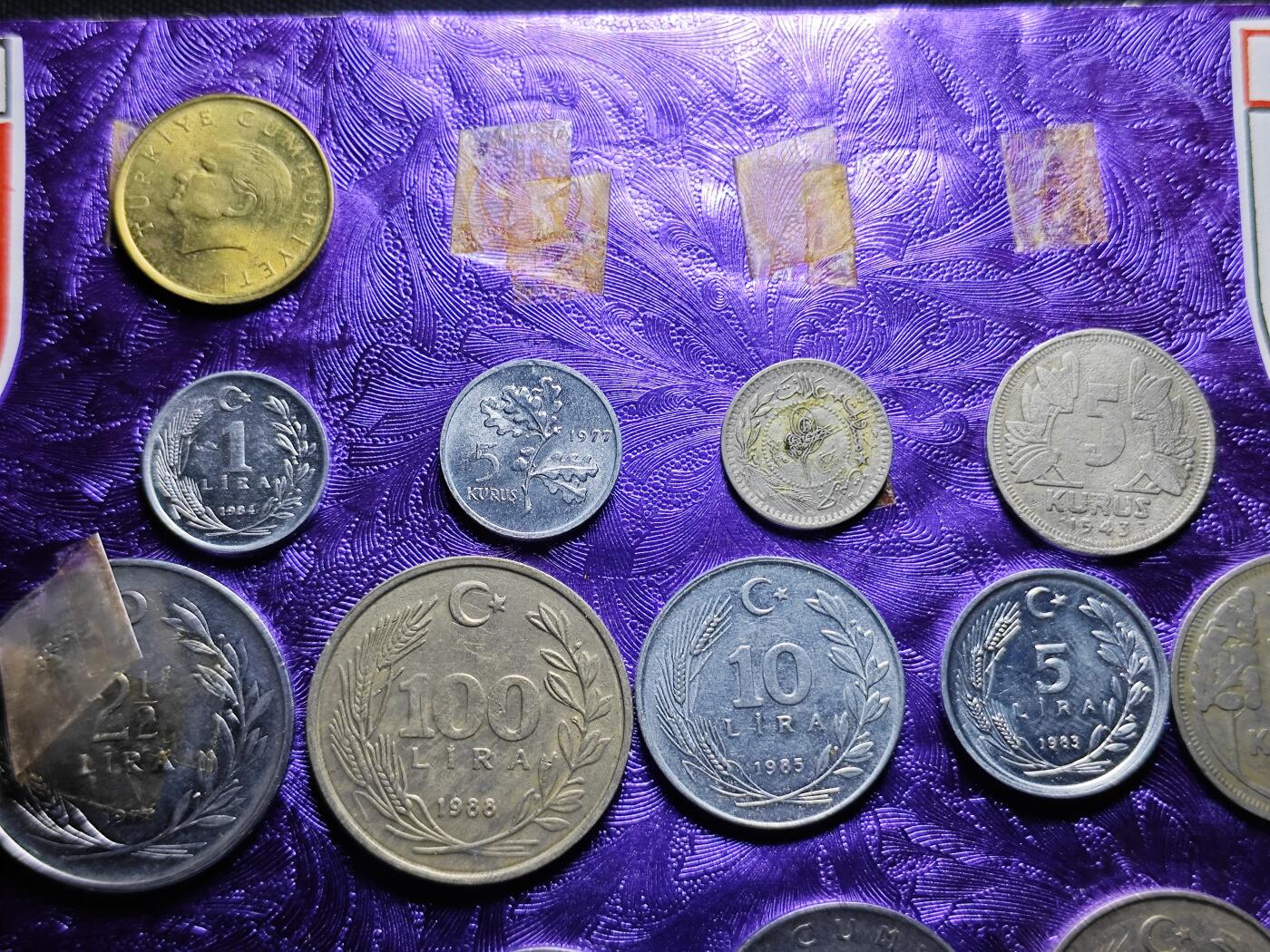 KK钱币收藏小铺 《套币 好品/批量散币专场》  2月预留时间 周末发货  土耳其套币 有脱落